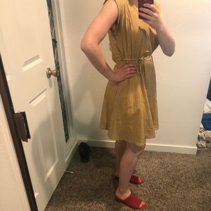 Yellow comfy silk dress from London